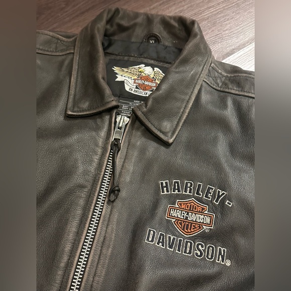 Vintage Harley Davidson Legendary Eagle Leather Jacket - Picture 2 of 7